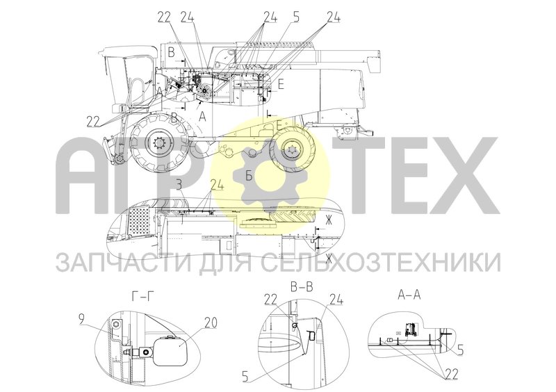 Установка световых приборов (142.10.19.000) (№20 на схеме)